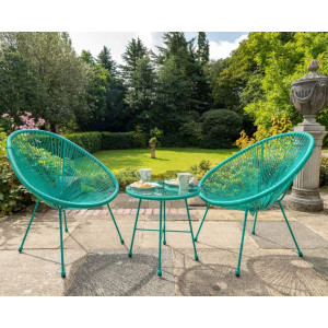 Monaco Egg Chair Set - Emerald